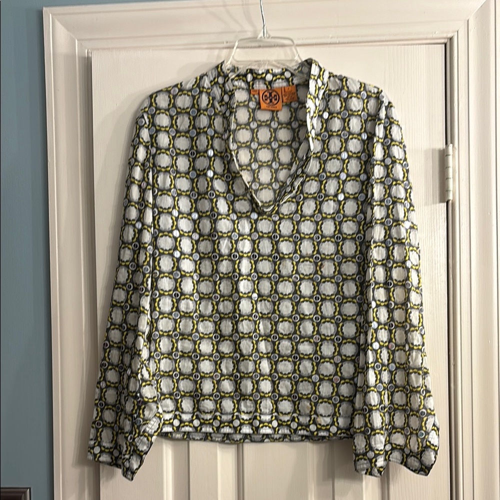 Tory Burch Sequin Cotton long sleeve tunic